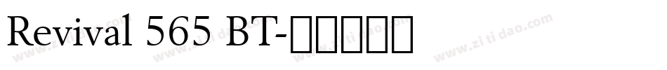 Revival 565 BT字体转换